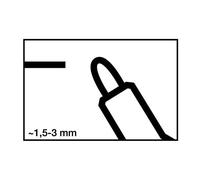 Marqueur pour tableau blanc 250 bleu Degrésuation 15-3 mm pointe ronde EDDING (Par 10)