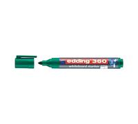 Marqueur pour tableau blanc 360 vert Degrésuation 15-3 mm pointe ronde EDDING (Par 10)