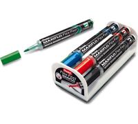 Marqueur pour tableau blanc Pentel Maxiflo Flex-Feel, jeu de 4 effaceurs