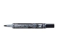 Pentel Marqueur effaçable Maxiflo Flex-Feel pointe conique 4,6 mm – noir
