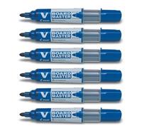 Marqueur pour tableau blanc - PILOT - V BOARD MASTER - Lot de 6 - Pointe Ogive - Couleur Bleu