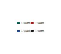 BIC Velleda 1781 Feutres pour Tableau Blanc Effaçables à Sec Pointe Biseautée Large 3 - 4,6 mm - Marqueur rouge
