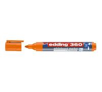 Marqueur pour tableaux blancs - EDDING - Effaçable - Orange - Pointe biseautée 1,5-3 mm - Encre pigmentée à faible odeur