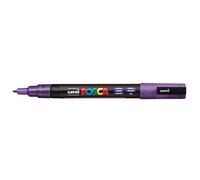 Marqueur pte conique fine en plastique, à base d'eau, encre à pigmentation Violet Pailleté