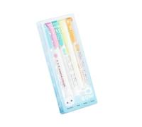 Marqueur rétractable avec tons doux, pointe large et fine, portable, design d'étude, écriture, outil essentiel, cadeau à double extrémité, marqueurs fluorescents pour la défense des yeux