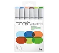 Marqueur sketch, kit de 6 'Earth Essentials'