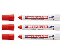 Marqueur spécial edding 950 industry painter, 10 mm | (3 marqueurs, rouge)