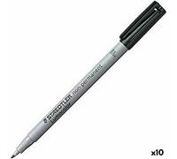 Marqueur Staedtler Lumocolor 316F Noir [10 Unités]