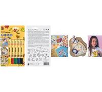 Marabu MARABU Feutres Textilpainter, 5 couleurs pour textiles clairs (2-4 mm)