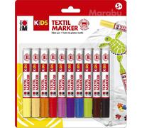Marqueur textile Marabu KiDS 10 x 3 ml 10 blisters