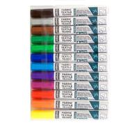 Pébéo Marqueurs opaques 803511 7A – Set de 12, pointe ronde 4 mm, assortiment multicolore