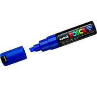 Marqueur UniPosca trait : 8 mm bleu Paquet de 6 pièces