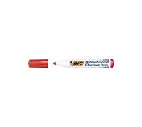 BIC Velleda 1701 ECOlutions – feutres tableau blanc, pointe conique moyenne, rouge, boîte de 12