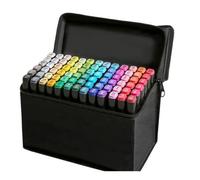 Marqueurs 80 Couleurs à Feutre Alcool Double Pointe Marqueurs Permanents,Marker de Animation Art Esquisse