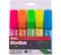 APLI Marqueur craie effaçable 013965 – Pointe plate – Coloris assortis