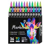 Marqueurs à double face - Ensemble de stylo à colorier double face, fournitures d'art | Ensemble de marqueurs pour adultes pour ensemble de marqueurs de croquis artistiques pour la coloration