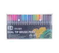Marqueurs à double pinceau, marqueurs pour - Couleurs numérotées à double pointe pour dessin, croquis
