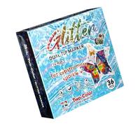 Marqueurs à double pointe pailletés, pinceau doux, crayons aquarelle pour enfants, dessin artistique, design flexible, marqueurs d'art, lot de stylos bicolores