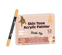 Marqueurs à ongles - 12 couleurs pour vernis à ongles - Outils de manucure pour mariage, visage, festival, étudiants, fête, voyage, verre, céramique, papier, séance photo