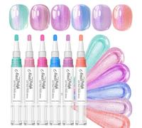 Marqueurs À Ongles 6 Couleurs Longue Tenue Fournitures de Manucure