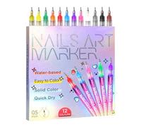 Marqueurs à Ongles Marqueur Liner 3D 12 Couleurs