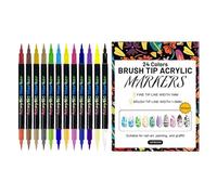 Marqueurs À Ongles Pour Filles,12 Pièces Fournitures Déco à Double Embout pour Ongles - Pinceau Liner pour Vernis,pour Professionnelles Femmes Filles Artistes Amateurs de Création Salon à