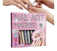 Marqueurs à Ongles Résistants aux Traces, Haute Pigmentation, Lot de 12
