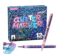 Marqueurs à paillettes, marqueur coloré anti-bavure, stylos pour création de cartes et dessin, pour , adultes, étudiants, artistes, enseignants, maison, bureau, école, scrapbooking, cartes