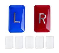 Marqueurs à rayons X - Résine époxy transparente avec lettres L et R - Sans initiales - Petit rectangle - Réutilisable et lavable - Comprend 5 bandes adhésives pour plus de résistance