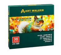 Marqueurs Acryliques À Double Astuce 12/24/36 Couleur Couleur Acrylique Pen Pour Le Scrapbooking Painting On Paper Rock Stone Wood Glass Wood Illustrations Professional Illustrations Markers
