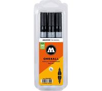 Marqueurs acryliques MOLOTOW One4All Twin, 3pcs noir