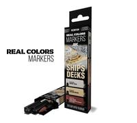 Marqueurs - AK INTERACTIVE - Real Colors - Multicolore - 3 marqueurs - Pointe fine