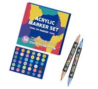 Marqueurs aquarelle double face, stylos pinceaux flexibles, stylos à dessin artistiques pour coloriage artistique, pointe au design créatif, stylos pinceaux aquarelle, art flexible pour enfants