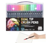 Marqueurs artistiques, ensemble de marqueurs acryliques - Marqueurs colorés pour colorier - Ensemble de stylos artistiques portables, stylos acryliques imperméables pour garçons et filles
