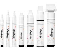 Marqueurs Blancs Pour Tableau Noir - Marqueur Effaçable Pour Tableau, Panneaux, Fenêtres, Verre Pack Varié - Stylos À Encre Fins Et Jumbo (1mm, 3mm, 6mm, 8mm, 10mm, 15mm, 30mm)[Z2996]