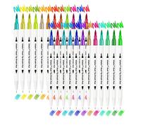 Marqueurs colores vitoler a double pointe enclos de pinceau de brosses fines marqueurs de pointe et stylos a art fin pour enfants adultes de dess