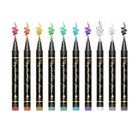 Marqueurs corporels pour peinture du visage - 10 couleurs vives lavables, fournitures d'art de fête d'Halloween, marqueurs temporaires, sans danger pour , adolescents, adultes, cosplay