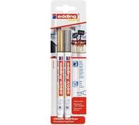 Edding 4085 4-4085-2-15354 Marqueur craie or, argent 1 mm, 2 mm