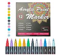 Marqueurs D'art Corporel Pour La Peau - 12 Marqueurs Lavables Sans Danger Pour La Peau | Set de Stylos Dessin Artistique, Accessoires Maquillage Artistique pour Femmes, Hommes et