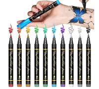 Marqueurs d'art corporel pour la peau, marqueurs de peinture du visage - 10 couleurs pour peinture du visage, fournitures de fête pour femmes, hommes, adultes, adolescents, cosplay, Halloween
