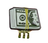 Marqueurs de balle de golf avec clip pour chapeau de billet de dollar - Capuchon d'alignement pour les amoureux, One Size, Comme décrit