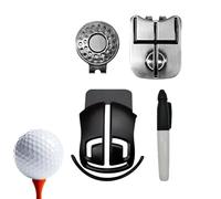 Marqueurs de balle de golf - Pochoir de précision Trident réutilisable - Ensemble d'outils de marquage de ligne de balle de golf | Pour homme et femme - Pour golfeurs, joueurs de tournoi, putting