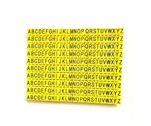 Marqueurs de câble colorés pour la numérotation, lettres A-Z, étiquettes numériques pour câbles, design à clip, pour marquer les câbles avec un code couleur (260 pièces, 4 mm²)