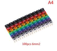 Marqueurs De Câble De Type C Pour Fil,Marqueur De Couleur,Étiquette De Numéro,1.5 Mm²,2.5 Mm²,4 Mm²,6 Mm² - Type A4