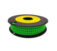 Marqueurs de câbles 250/500/1000 pièces, 0 à 9, 2,5 mm², spirale colorée, calibre 18 AWG-12 AWG EC-1, for l'organisation et l'identification des fils (n° 8, EC-1)(Multi colored5,EC 0)