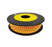Marqueurs de câbles 250/500/1000 pièces, 0 à 9, 2,5 mm², spirale colorée, calibre 18 AWG-12 AWG EC-1, for l'organisation et l'identification des fils (n° 8, EC-1)(Multi colored3,EC 1)