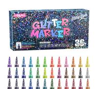 Marqueurs de coloriage à paillettes, résistants aux taches, marqueurs de dessin chatoyant avec encre vive, fournitures d'artisanat pour , outil de coloriage créatif avec flux fluide, accessoire