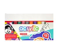 Marqueurs de coloriage multicolores, stylos à dessin d'artiste, stylo à peinture à tête de 8 mm avec fonction anti-taches, ensemble de marqueurs lavables et imperméables, fournitures d'art avec un des