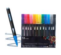 Marqueurs de contour double ligne | 12 stylos à paillettes de couleur double ligne - Marqueurs de dessin | Pour dessin, journal, carte de vœux, gribouillage, école, salle de classe, décoration