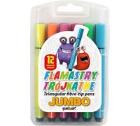 Marqueurs de couleur Jumbo 12 COULEURS - Parfaits pour les travaux artistiques créatifs, le dessin et la peinture ! Exprimez votre imagination et créez des chefs-d'œuvre uniques !